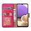 Ntech Hoesje Geschikt Voor Samsung Galaxy A73 hoesje bookcase Pink - Hoesje Geschikt Voor Samsung Galaxy A73 wallet case portemonnee hoesje - A73 5G Hoes met Pasjeshouder cover