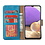 Ntech Hoesje Geschikt Voor Samsung Galaxy A73 hoesje bookcase Blauw - Hoesje Geschikt Voor Samsung Galaxy A73 wallet case portemonnee hoesje - A73 5G Hoes met Pasjeshouder cover