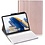 Ntech Geschikt voor Samsung Tab A8 Toetsenbord Hoes Bluetooth Keyboard Cover boekcase Rose Goud - Geschikt voor Samsung Galaxy Tab A8 hoes met toetsenbord - QWERTY