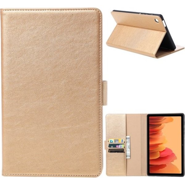 Ntech Hoesje Geschikt Voor Samsung Galaxy Tab A7 lite Hoes Premium Luxe Leren Bookcase Goud - Hoesje Geschikt Voor Samsung Galaxy A7 Lite hoes Boekmodel - Hoesje Geschikt Voor Samsung Galaxy A7 lite Hoesje Geschikt Voor Samsung Galaxy Tab A7 lite hoes 2022