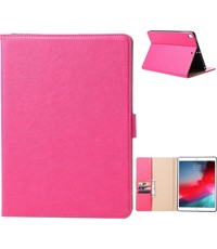 Ntech iPad 2021 hoes Bookcase Premium Luxe Leren case Pink