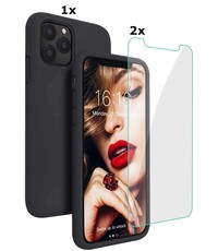 Ntech iPhone 13 Soft Nano siliconen Gel Zwart Hoesje