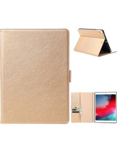 Ntech iPad Hoes 2017 Premium Luex Leren Bookcase Goud