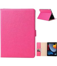 Ntech iPad Hoes 2017 Premium Luex Leren Bookcase Pink