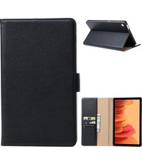 Ntech Samsung Tab A7 lite Hoes Premium Luxe Leren Bookcase Zwart