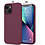 Ntech Hoesje Geschikt voor iPhone 12/12 Pro Soft Nano siliconen Gel Bordeaux Rood Hoesje Met 2X Glazen screenprotector