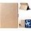 Ntech ipad air 2022 hoes Bookcase Premium Luex Leren case Goud - iPad Air 5 hoes - iPad 10.9 hoes Kunstleer Book Case - hoes ipad air 2022