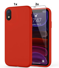 Ntech iPhone XR Soft Nano siliconen Gel Rood Hoesje