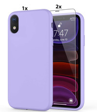 Ntech iPhone XR Soft Nano siliconen Gel Lila Paars Hoesje