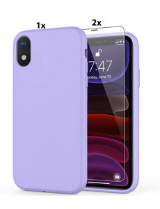 Ntech iPhone XR Soft Nano siliconen Gel Lila Paars Hoesje