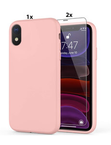 Ntech iPhone X / XS Soft Nano siliconen Gel Roze Hoesje