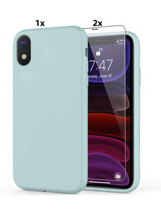 Ntech iPhone X / XS Soft Nano siliconen Gel Mint Groen Hoesje