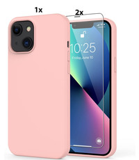 Ntech iPhone 12 mini Soft Nano siliconen Gel Baby Roze Hoesje