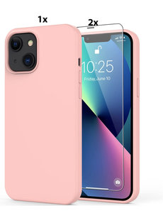 Ntech iPhone 12 mini Soft Nano siliconen Gel Baby Roze Hoesje