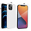Ntech Hoesje Geschikt voor iPhone 12 Pro Max Soft Nano siliconen Gel Wit Hoesje Met 2X Glazen screenprotector