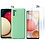 Ntech Hoesje Geschikt Voor Samsung Galaxy A42 5G Hoesje Soft Nano Silicone Backcover Gel Turqoise Met 2x Glazen Screenprotector