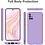 Ntech Hoesje Geschikt Voor Samsung Galaxy A32 4G Hoesje Soft Nano Silicone Backcover Gel Lavendel Paars Met 2x Glazen Screenprotector