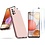 Ntech Hoesje Geschikt Voor Samsung Galaxy A32 4G Hoesje Soft Nano Silicone Backcover Gel Licht Roze Met 2x Glazen Screenprotector