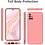 Ntech Hoesje Geschikt Voor Samsung Galaxy A32 4G Hoesje Soft Nano Silicone Backcover Gel Roze Met 2x Glazen Screenprotector