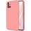 Ntech Hoesje Geschikt Voor Samsung Galaxy A32 4G Hoesje Soft Nano Silicone Backcover Gel Roze Met 2x Glazen Screenprotector