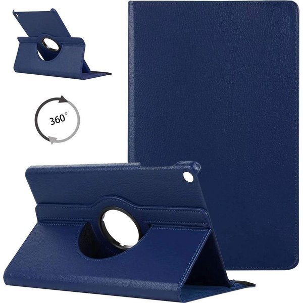 Merkloos Tablethoes voor Samsung Galaxy Tab S6 Lite - Book Case - Donker Blauw