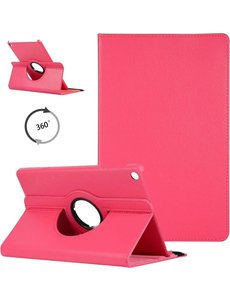 Merkloos Tablethoes voor Samsung Galaxy Tab S6 Lite - Book Case - Donker Roze