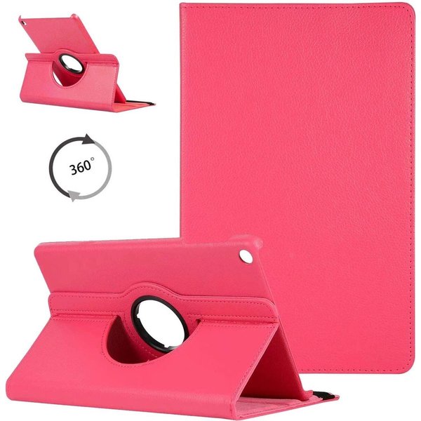 Merkloos Tablethoes voor Samsung Galaxy Tab S6 Lite - Book Case - Donker Roze