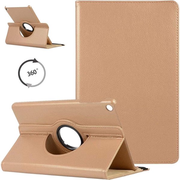 Merkloos Tablethoes voor Samsung Galaxy Tab S6 Lite - Book Case - Goud