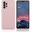 Ntech Hoesje Geschikt Voor Samsung Galaxy A52 Hoesje Soft Nano Silicone Backcover Gel Licht Roze Met 2x Glazen Screenprotector