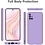 Ntech Hoesje Geschikt Voor Samsung Galaxy A52 Hoesje Soft Nano Silicone Backcover Gel Lavendel Paars Met 2x Glazen Screenprotector