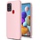 Ntech Hoesje Geschikt Voor Samsung Galaxy A21s Hoesje Soft Nano Silicone Backcover Gel Roze Met 2x Glazen Screenprotector