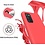 Ntech Hoesje Geschikt Voor Samsung Galaxy A02s Hoesje Soft Nano Silicone Backcover Gel Rood Met 2x Glazen Screenprotector