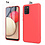 Ntech Hoesje Geschikt Voor Samsung Galaxy A02s Hoesje Soft Nano Silicone Backcover Gel Rood Met 2x Glazen Screenprotector