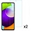 Ntech Hoesje Geschikt Voor Samsung Galaxy A02s Hoesje Soft Nano Silicone Backcover Gel Roze Met 2x Glazen Screenprotector