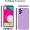 Ntech Hoesje Geschikt Voor Samsung Galaxy A72 Hoesje Soft Nano Silicone Backcover Gel Lavendel Paars Met 2x Glazen Screenprotector