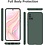 Ntech Hoesje Geschikt Voor Samsung Galaxy A51 Hoesje Soft Nano Silicone Backcover Gel Donkergroen Met 2x Glazen Screenprotector