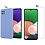 Ntech Hoesje Geschikt Voor Samsung Galaxy A22 5G Hoesje Soft Nano Silicone Backcover Gel Lila Paars Met 2x Glazen Screenprotector