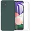 Ntech Hoesje Geschikt Voor Samsung Galaxy A22 5G Hoesje Soft Nano Silicone Backcover Gel Donkergroen Met 2x Glazen Screenprotector