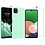 Ntech Hoesje Geschikt Voor Samsung Galaxy A22 5G Hoesje Soft Nano Silicone Backcover Gel Turqoise Met 2x Glazen Screenprotector