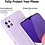 Ntech Hoesje Geschikt Voor Samsung Galaxy A22 5G Hoesje Soft Nano Silicone Backcover Gel Lavendel Paars Met 2x Glazen Screenprotector