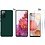 Ntech Hoesje Geschikt Voor Samsung Galaxy S20 Hoesje Soft Nano Silicone Backcover Gel Donkergroen Met 2x Glazen Screenprotector