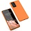 Ntech Hoesje Geschikt Voor Samsung Galaxy S20 Hoesje Soft Nano Silicone Backcover Gel Oranje Met 2x Glazen Screenprotector