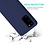 Ntech Hoesje Geschikt Voor Samsung Galaxy S20 Hoesje Soft Nano Silicone Backcover Gel Navy Blauw Met 2x Glazen Screenprotector