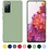 Ntech Hoesje Geschikt Voor Samsung Galaxy S20 Hoesje Soft Nano Silicone Backcover Gel Thee Groen Met 2x Glazen Screenprotector
