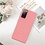 Ntech Hoesje Geschikt Voor Samsung Galaxy S20 Hoesje Soft Nano Silicone Backcover Gel Roze Met 2x Glazen Screenprotector