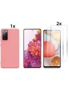 Ntech Samsung Galaxy S20 Hoesje Soft Nano Silicone Gel Roze