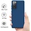 Ntech Hoesje Geschikt Voor Samsung Galaxy S20 Hoesje Soft Nano Silicone Backcover Gel Donkerblauw Met 2x Glazen Screenprotector