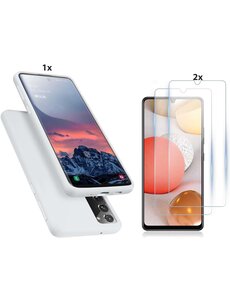 Ntech Samsung Galaxy S20 Hoesje Soft Nano Silicone Gel Wit