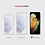 Ntech Hoesje Geschikt Voor Samsung Galaxy S21 Ultra Hoesje Soft Nano Silicone Backcover Gel Lila Paars Met 2x Glazen Screenprotector