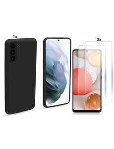 Ntech Samsung Galaxy S21 Ultra Hoesje Soft Nano Silicone Gel Zwart